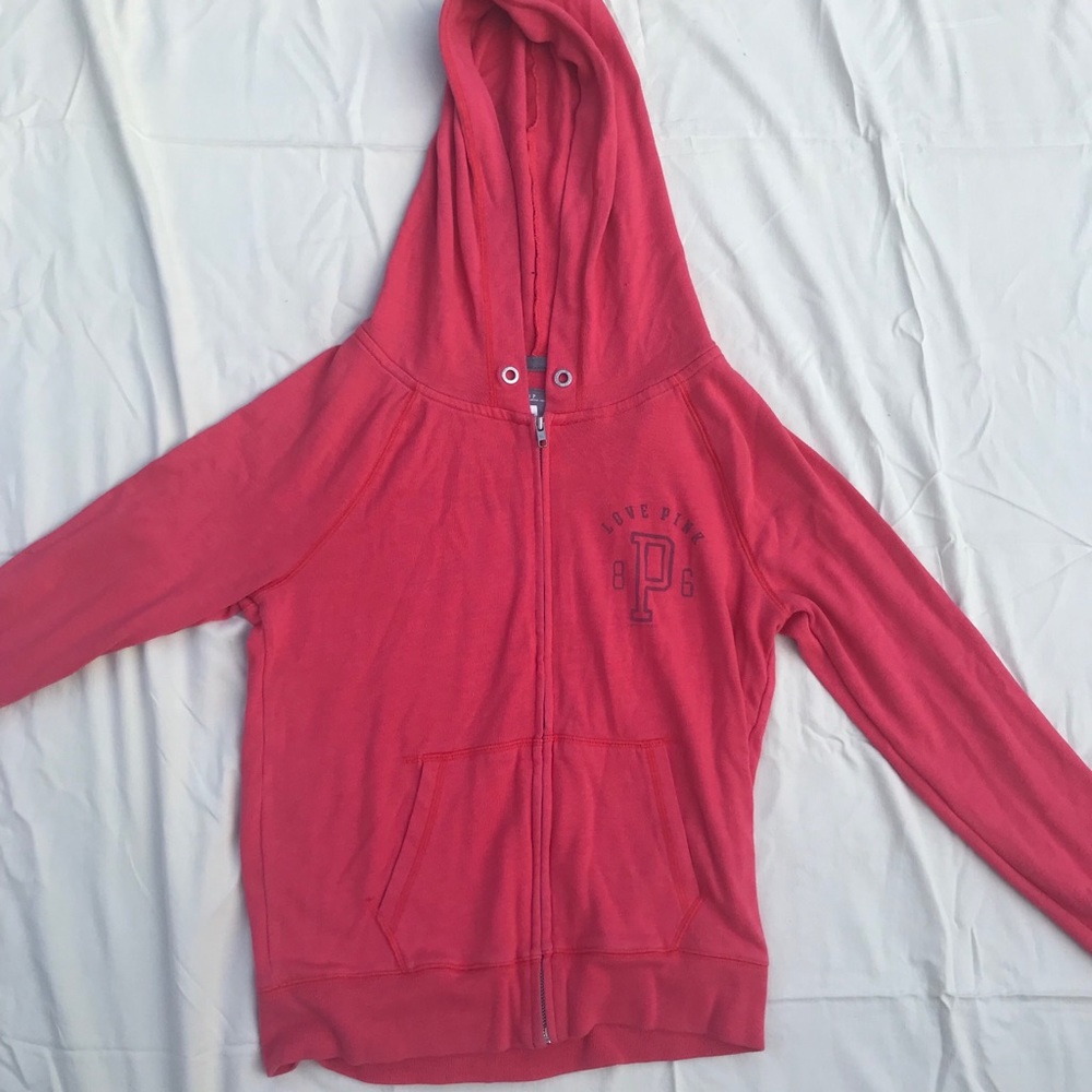 Victoria’s Secret PINK Red/Pink Zip Up Jacket